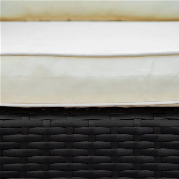 Chaise Adirondack Stationnaire Par Outsunny En Métal Et En Rotin Avec Coussin Beige 7 Chaise Adirondack Stationnaire Par Outsunny En Métal Et En Rotin Avec Coussin Beige – Image 5