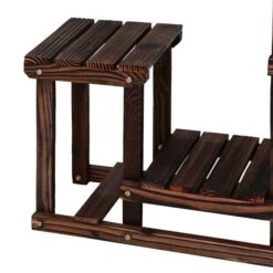 Porte-plantes En Bois Brun Rectangulaire Pour L'extérieur Par Outsunny à 6 Niveaux De 38,25 po -Outsunny 330992250 AlternateImage3 l