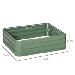 Ensemble De 2 Jardinières Surélevées En Acier Vert Par Outsunny De 39,25 po L. X 39,25 po L. X 11,75 po H. 9 Ensemble De 2 Jardinières Surélevées En Acier Vert Par Outsunny De 39,25 po L. X 39,25 po L. X 11,75 po H. -Outsunny 330992253 AlternateImage2 l