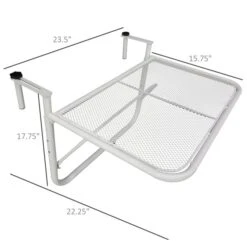 Table Rectangulaire Pour Le Balcon Par Outsunny De 23,5 po L. X 22,25 po L. 9 Table Rectangulaire Pour Le Balcon Par Outsunny De 23,5 po L. X 22,25 po L. -Outsunny 330992259 AlternateImage2 l