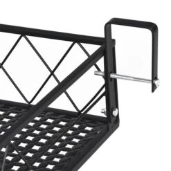 Porte-plantes En Acier Noir Rectangulaire Pour L'extérieur Par Outsunny De 43,25 po -Outsunny 330992273 AlternateImage3 l