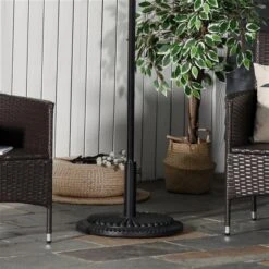 Base De Parasol En Plastique Et Ciment Noir Par Outsunny De 19,25 po 11 Base De Parasol En Plastique Et Ciment Noir Par Outsunny De 19,25 po -Outsunny 330992281 AlternateImage4 l