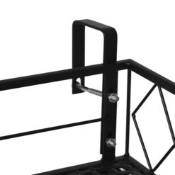 Porte-plantes En Acier Noir Rectangulaire Pour L'extérieur Par Outsunny De 31,25 po -Outsunny 330992291 AlternateImage3 l