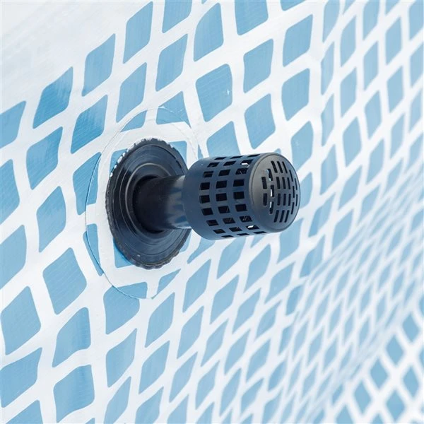 Piscine Hors-terre Grise Outsunny Rectangulaire De 11,15 Pi X 7,06 Pi X 31,5 Po 6 Piscine Hors-terre Grise Outsunny Rectangulaire De 11,15 Pi X 7,06 Pi X 31,5 Po – Image 4