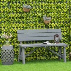 Banc De Jardin Gris Foncé Outsunny De 45,75 Po L. X 31,5 Po H. -Outsunny 331001455 AlternateImage1 l