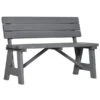 Banc De Jardin Gris Foncé Outsunny De 45,75 Po L. X 31,5 Po H. 2 Banc De Jardin Gris Foncé Outsunny De 45,75 Po L. X 31,5 Po H. -Outsunny 331001455 MainImage 001 l