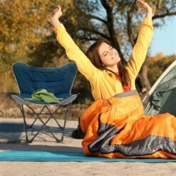 Chaise De Camping Pliante Outsunny Bleue 10 Chaise De Camping Pliante Outsunny Bleue -Outsunny 331001457 AlternateImage3 l