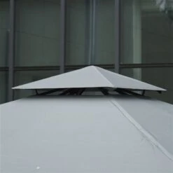 Abri De Jardin Semi-permanent Gris Foncé Outsunny Carré En Métal De 10 Pi X 10 Pi Avec Toit En Polyester 11 Abri De Jardin Semi-permanent Gris Foncé Outsunny Carré En Métal De 10 Pi X 10 Pi Avec Toit En Polyester -Outsunny 331001470 AlternateImage4 l