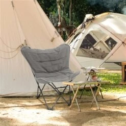 Chaise De Camping Pliante Outsunny Gris Clair 10 Chaise De Camping Pliante Outsunny Gris Clair -Outsunny 331001473 AlternateImage3 l