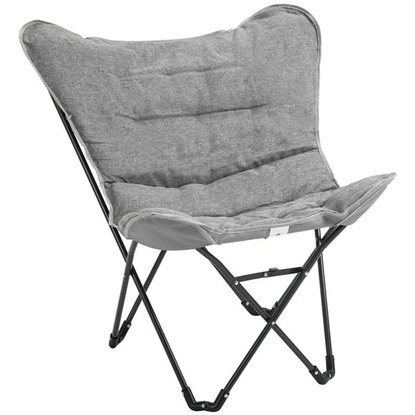 Chaise De Camping Pliante Outsunny Gris Clair 3 Chaise De Camping Pliante Outsunny Gris Clair