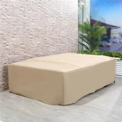 Couverture De Meubles D'extérieur Outsunny En Polyéthylène Beige De 97 Po L. X 65 Po P. X 26 Po H. 8 Couverture De Meubles D'extérieur Outsunny En Polyéthylène Beige De 97 Po L. X 65 Po P. X 26 Po H. -Outsunny 331001475 AlternateImage1 l