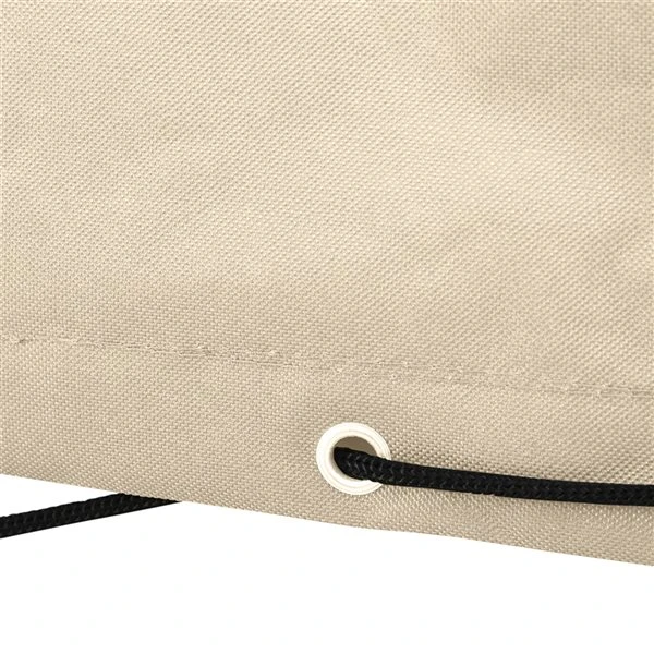 Couverture De Meubles D'extérieur Outsunny En Polyéthylène Beige De 97 Po L. X 65 Po P. X 26 Po H. 7 Couverture De Meubles D'extérieur Outsunny En Polyéthylène Beige De 97 Po L. X 65 Po P. X 26 Po H. – Image 5