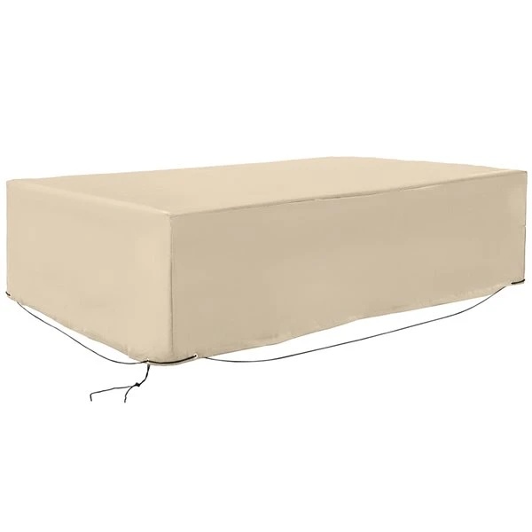 Couverture De Meubles D'extérieur Outsunny En Polyéthylène Beige De 97 Po L. X 65 Po P. X 26 Po H. 3 Couverture De Meubles D'extérieur Outsunny En Polyéthylène Beige De 97 Po L. X 65 Po P. X 26 Po H.