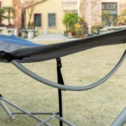 Hamac Bleu Outsunny En Tissu Avec Support 11 Hamac Bleu Outsunny En Tissu Avec Support -Outsunny 331001482 AlternateImage6 l