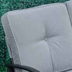 Fauteuil Coulissant Extérieur Pour 2 Personnes Outsunny En Acier Avec Coussins Gris 9 Fauteuil Coulissant Extérieur Pour 2 Personnes Outsunny En Acier Avec Coussins Gris -Outsunny 331001484 AlternateImage7 l