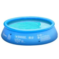 Piscine Gonflable Outsunny Ronde De 8,98 Pi X 8,98 Pi X 30 Po