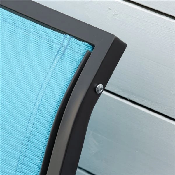 Fauteuil Coulissant Extérieur Pour 2 Personnes Outsunny En Acier, Bleu 6 Fauteuil Coulissant Extérieur Pour 2 Personnes Outsunny En Acier, Bleu – Image 4