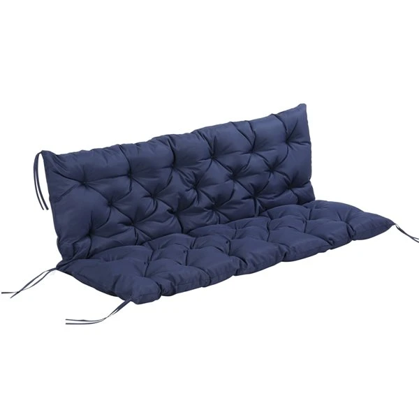 Coussin De Banc Extérieur Outsunny Bleu Foncé 3 Coussin De Banc Extérieur Outsunny Bleu Foncé