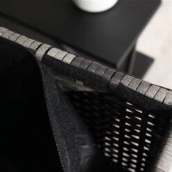 Ensemble De Mobilier Extérieur Gris Outsunny En Résine Tressée Avec Coussins Bleu Marine, 6 Pièces 9 Ensemble De Mobilier Extérieur Gris Outsunny En Résine Tressée Avec Coussins Bleu Marine, 6 Pièces -Outsunny 331001508 AlternateImage7 l