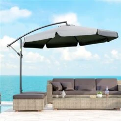 Parasol Pour La Cour Gris Foncé De 10,8 pi Par Outsunny Avec Base Et Manivelle 9 Parasol Pour La Cour Gris Foncé De 10,8 pi Par Outsunny Avec Base Et Manivelle -Outsunny 331003135 AlternateImage3 l