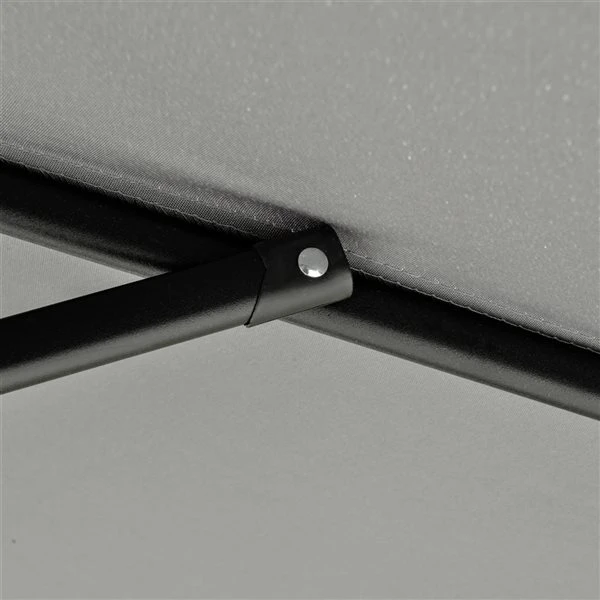 Parasol Pour La Cour Gris Foncé De 10,8 pi Par Outsunny Avec Base Et Manivelle 7 Parasol Pour La Cour Gris Foncé De 10,8 pi Par Outsunny Avec Base Et Manivelle – Image 5