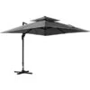 Parasol Pour La Cour Gris Anthracite De 9,8 pi Par Outsunny Avec Base Et Manivelle -Outsunny 331003154 MainImage 001 l