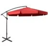 Parasol Pour La Cour Rouge De 10,8 pi Par Outsunny Avec Base Et Manivelle -Outsunny 331003166 MainImage 001 l