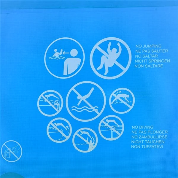 Piscine Hors Terre Outsunny Rectangulaire Bleue De 8,3 Pi X 5 Pi X 25,5 Po 7 Piscine Hors Terre Outsunny Rectangulaire Bleue De 8,3 Pi X 5 Pi X 25,5 Po – Image 5