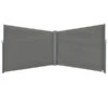 Cloison Extérieure Pliable Outsunny En Acier Gris De 236,25 Po L. X 78,75 Po H. -Outsunny 331014278 MainImage 001 l