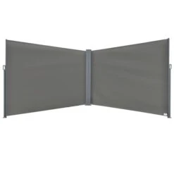 Cloison Extérieure Pliable Outsunny En Acier Gris De 236,25 Po L. X 78,75 Po H.