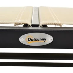 Banc Coulissant D'extérieur Outsunny Crème En Acier Pour 2 Personnes -Outsunny 331014291 AlternateImage7 l