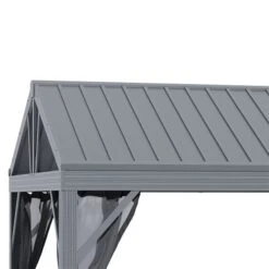 Abri De Jardin Outsunny Rectangulaire Gris Foncé En Métal De 12 Pi X 10 Pi Avec Toit En Acier 10 Abri De Jardin Outsunny Rectangulaire Gris Foncé En Métal De 12 Pi X 10 Pi Avec Toit En Acier -Outsunny 331014315 AlternateImage3 l