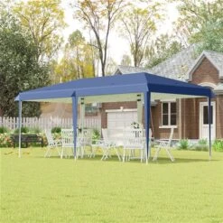 Abri Soleil Rétractable Outsunny Rectangulaire Bleu De 19 Pi X 10 Pi -Outsunny 331014321 AlternateImage3 l