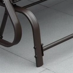 Banc Coulissant D'extérieur Outsunny Kaki En Acier Pour 2 Personnes -Outsunny 331014324 AlternateImage7 l