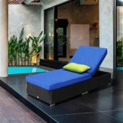 Chaise Longue Outsunny En Osier Et Métal Noir Avec Siège Coussiné Bleu 11 Chaise Longue Outsunny En Osier Et Métal Noir Avec Siège Coussiné Bleu -Outsunny 331014329 AlternateImage4 l