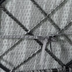 Chaise Longue Outsunny En Osier Et Métal Gris Avec Siège Coussiné Gris -Outsunny 331014345 AlternateImage6 l