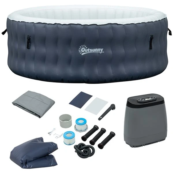 Spa Gonflable Rond Outsunny à 108 Jets Pour 6 Personnes 7 Spa Gonflable Rond Outsunny à 108 Jets Pour 6 Personnes – Image 5