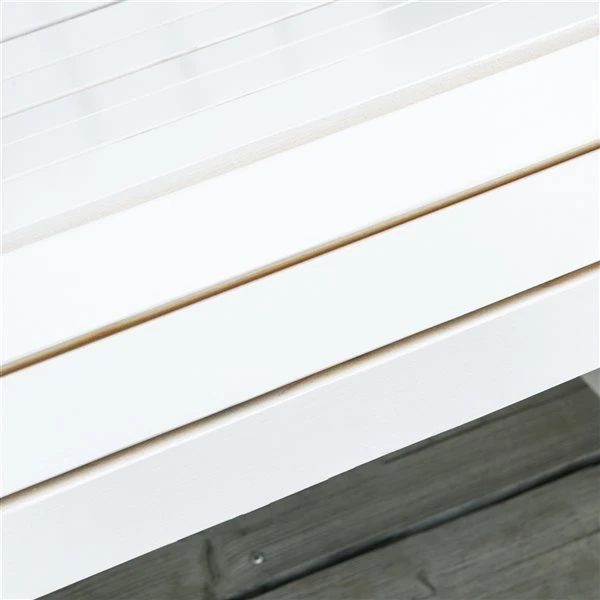 Chaise Berçante Adirondack Outsunny En Bois Blanc 5 Chaise Berçante Adirondack Outsunny En Bois Blanc – Image 3