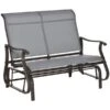 Banc Coulissant D'extérieur Outsunny Gris Pâle En Acier Pour 2 Personnes 1 Banc Coulissant D'extérieur Outsunny Gris Pâle En Acier Pour 2 Personnes -Outsunny 331014353 MainImage 001 l
