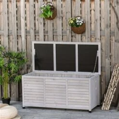 Coffre De Rangement Extérieur Outsunny Gris De 50 Po X 22 Po 11 Coffre De Rangement Extérieur Outsunny Gris De 50 Po X 22 Po -Outsunny 331014380 AlternateImage5 l