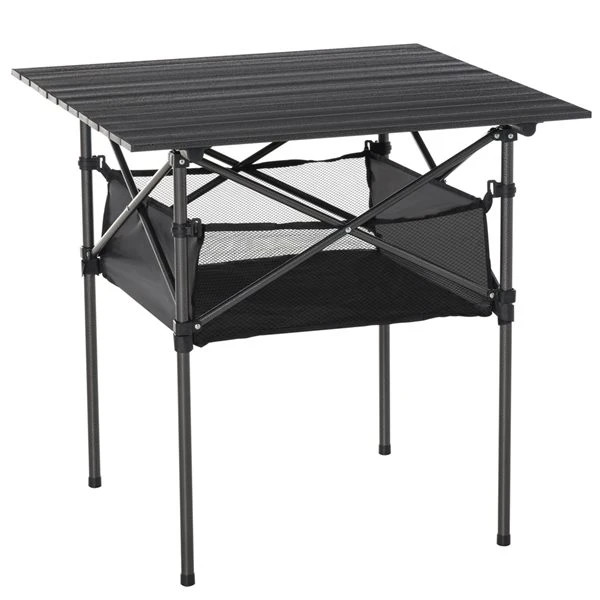 Table De Pique-nique Outsunny Carrée En Métal Noir De 27,5 Po 3 Table De Pique-nique Outsunny Carrée En Métal Noir De 27,5 Po