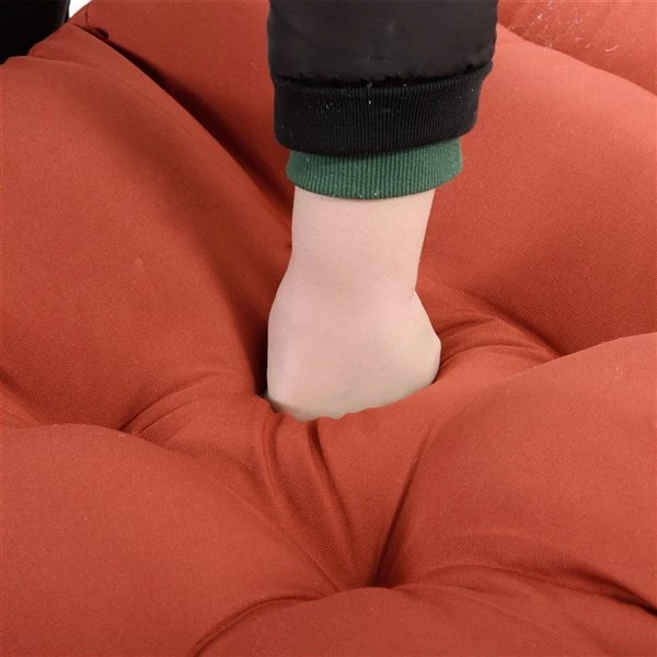 Coussins De Chaise Longue Outsunny Rouges, 2 Pièces 5 Coussins De Chaise Longue Outsunny Rouges, 2 Pièces – Image 4