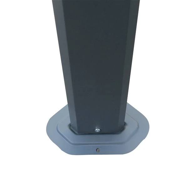 Abri De Jardin Permanent Outsunny Rectangulaire En Métal Gris 13,1 Pi X 9,8 Pi Avec Toit En Polycarbonate 7 Abri De Jardin Permanent Outsunny Rectangulaire En Métal Gris 13,1 Pi X 9,8 Pi Avec Toit En Polycarbonate – Image 5