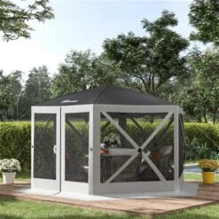 Tente à Moustiquaire Outsunny En Polyester Gris 9 Tente à Moustiquaire Outsunny En Polyester Gris -Outsunny 331025424 AlternateImage3 l