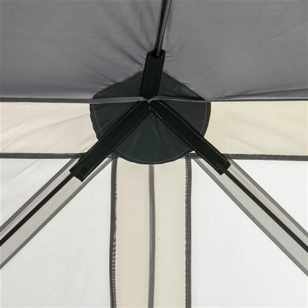 Tente à Moustiquaire Outsunny En Polyester Gris 7 Tente à Moustiquaire Outsunny En Polyester Gris – Image 5