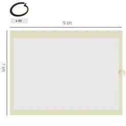 Moustiquaires Pour Abri De Jardin Outsunny Beiges Avec Crochets -Outsunny 331025430 AlternateImage2 l