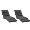 Coussins De Chaise Longue Outsunny Noirs, 2 Pièces -Outsunny 331025470 MainImage 001 l
