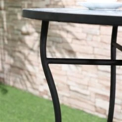 Ensemble Pour Le Patio Outsunny De Style Bistro Avec Cadre En Acier Noir Avec Dessus De Table En Mosaïque Bleue, 3 Pièces 11 Ensemble Pour Le Patio Outsunny De Style Bistro Avec Cadre En Acier Noir Avec Dessus De Table En Mosaïque Bleue, 3 Pièces -Outsunny 331025478 AlternateImage7 l