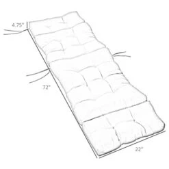 Coussins De Chaise Longue Outsunny Blancs, 2 Pièces 8 Coussins De Chaise Longue Outsunny Blancs, 2 Pièces -Outsunny 331025480 AlternateImage2 l