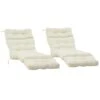 Coussins De Chaise Longue Outsunny Blancs, 2 Pièces 1 Coussins De Chaise Longue Outsunny Blancs, 2 Pièces -Outsunny 331025480 MainImage 001 l
